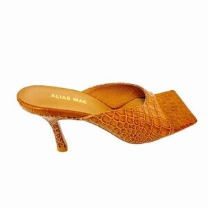Alias Mae Leather Brown And Tan Mules Women Size 37